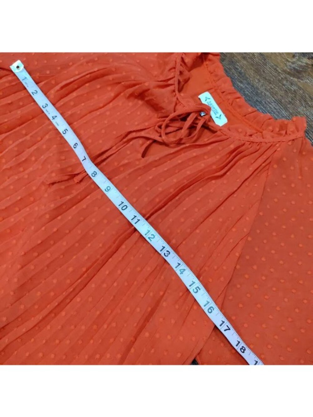 Nanette Pleta Cup Size 6 Boho Hippie Festival Whimsy Print Dress Orange - Picture 12 of 13